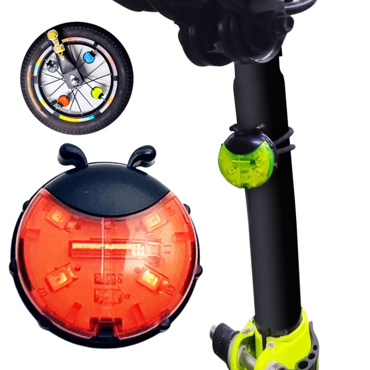 Ladybug Wheel Light Children Balance Bike Bicycle Hub Light, Color: Smart Red by buy2fix