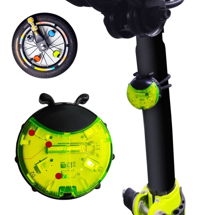 Ladybug Wheel Light Children Balance Bike Bicycle Hub Light, Color: Smart Green by buy2fix