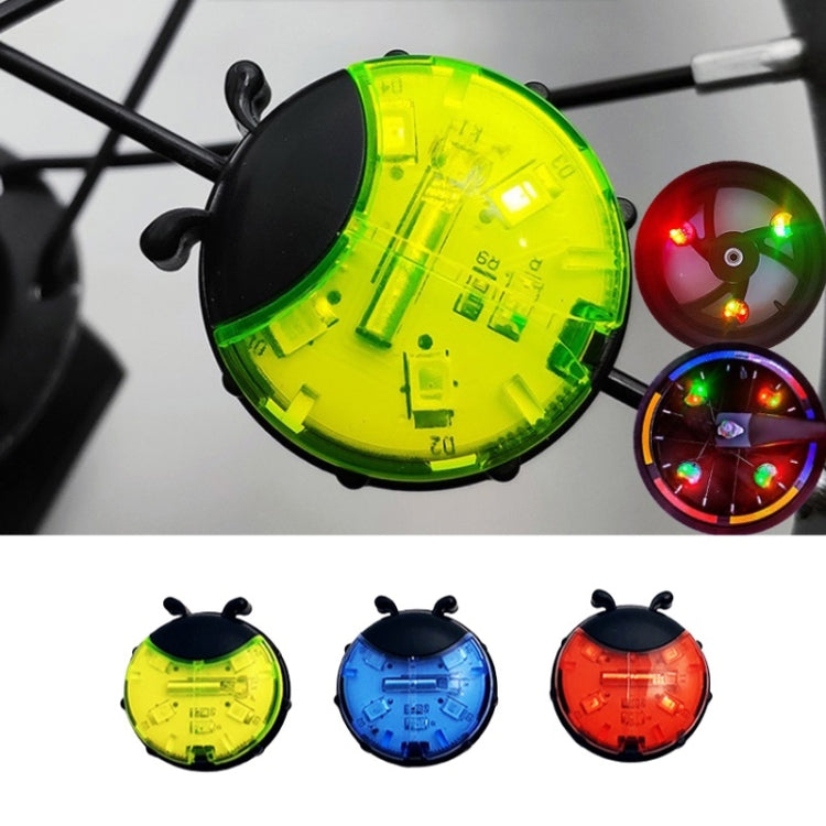 Ladybug Wheel Light Children Balance Bike Bicycle Hub Light, Color: Smart Green by buy2fix