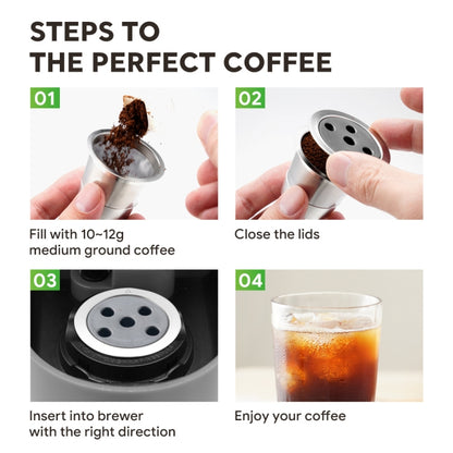 For Keurig K-Supreme Plus Coffee Machine Reusable Stainless Steel Filter Five-hole K Cup - Coffee Machine Parts by buy2fix | Online Shopping UK | buy2fix