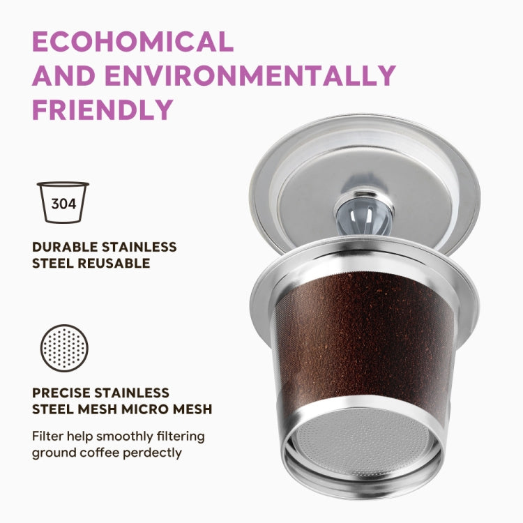 For Keurig Coffee Maker Reusable Filter Cup Stainless Steel Single Hole K Cup - Coffee Machine Parts by buy2fix | Online Shopping UK | buy2fix
