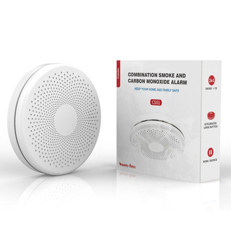 RH-WS11-W WiFi 2 In 1 Smoke Alarm Carbon Monoxide Composite Smoke Sensor by buy2fix