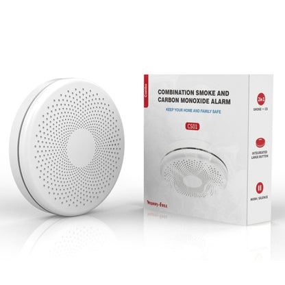 RH-WS11-W WiFi 2 In 1 Smoke Alarm Carbon Monoxide Composite Smoke Sensor by buy2fix