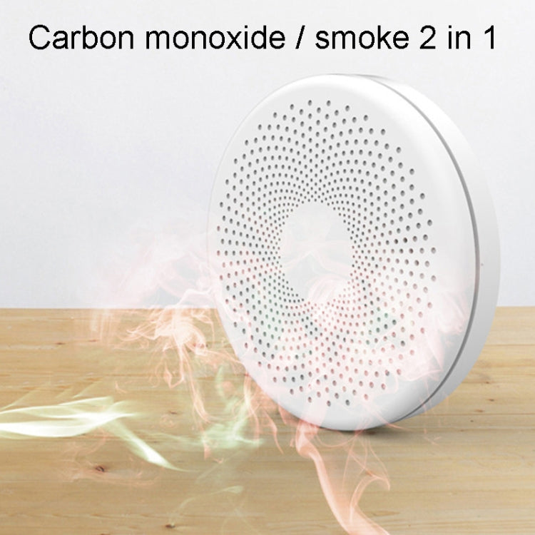 RH-WS11-W WiFi 2 In 1 Smoke Alarm Carbon Monoxide Composite Smoke Sensor by buy2fix