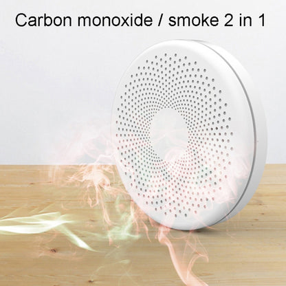 RH-WS11-W WiFi 2 In 1 Smoke Alarm Carbon Monoxide Composite Smoke Sensor by buy2fix