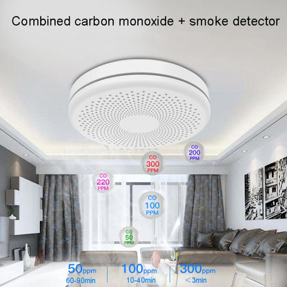 RH-WS11-W WiFi 2 In 1 Smoke Alarm Carbon Monoxide Composite Smoke Sensor by buy2fix