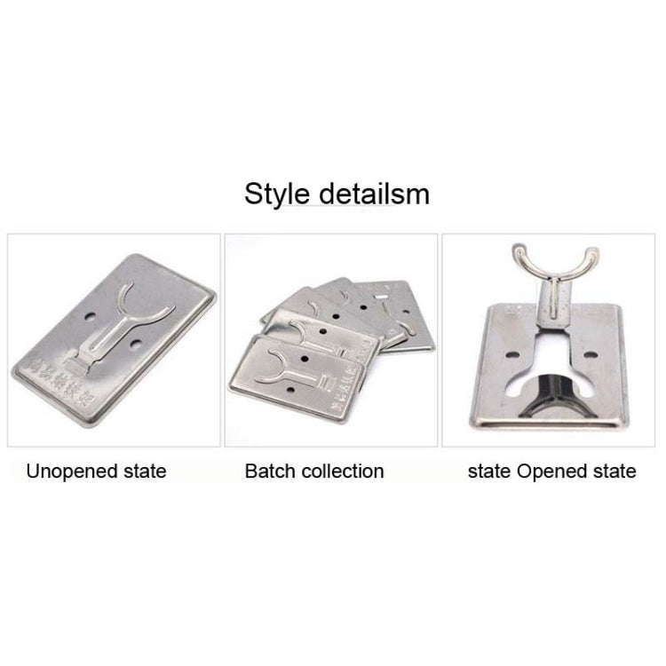 50pcs Small Folding Metal Simple Soldering Iron Rack - Soldering Iron Stand by buy2fix | Online Shopping UK | buy2fix