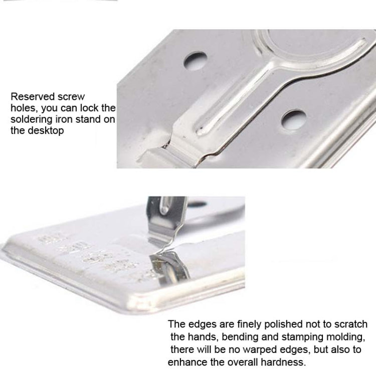 50pcs Small Folding Metal Simple Soldering Iron Rack - Soldering Iron Stand by buy2fix | Online Shopping UK | buy2fix