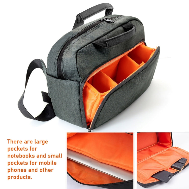 SLR Camera Bag Men Crossbody Photography Bag Waterproof Carrying Case with USB Charging Port, Size: Small by buy2fix