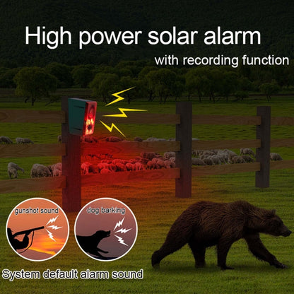 N911N Solar Alarm Infrared Sensor Sound And Light Blast Warning Light Animal Repeller(English Version) by buy2fix