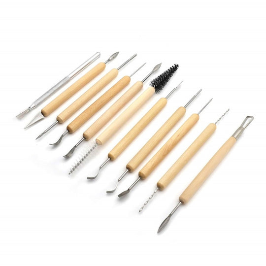 11pcs/set 11pcs/set Soft Clay DIY Wooden Knife Tools