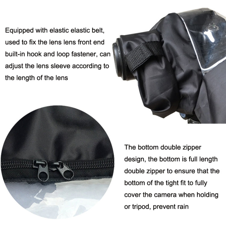 For 5D3 / D800 SLR Camera Rain Cover Photography Camera Raincoat Medium Telephoto Lens Rain Cover by buy2fix