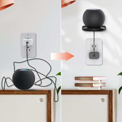 For Apple HomePod Mini AhaStyle PT149 Smart Speaker Stand(Black) - Speaker Bracket by AhaStyle | Online Shopping UK | buy2fix