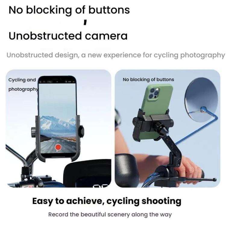 Kewig Motorcycle Bicycle Non-Blocking Mobile Phone Camera Navigation Bracket(M29-C1) - Holder by kewig | Online Shopping UK | buy2fix