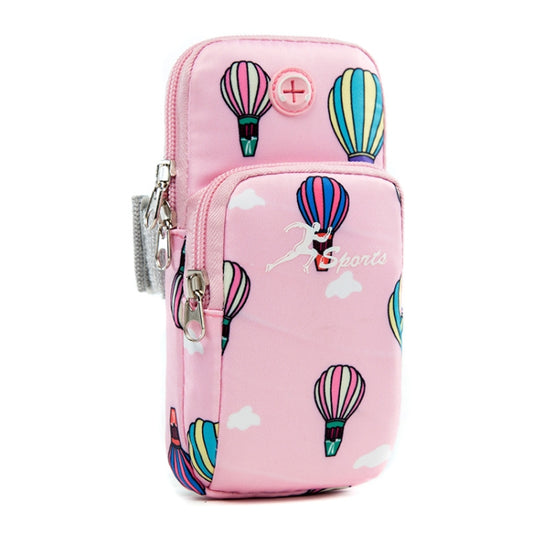 B081 Large Running Phone Arm Bag Outdoor Sports Fitness Bag(Light Pink) - 5.5~6.5 inch by buy2fix | Online Shopping UK | buy2fix
