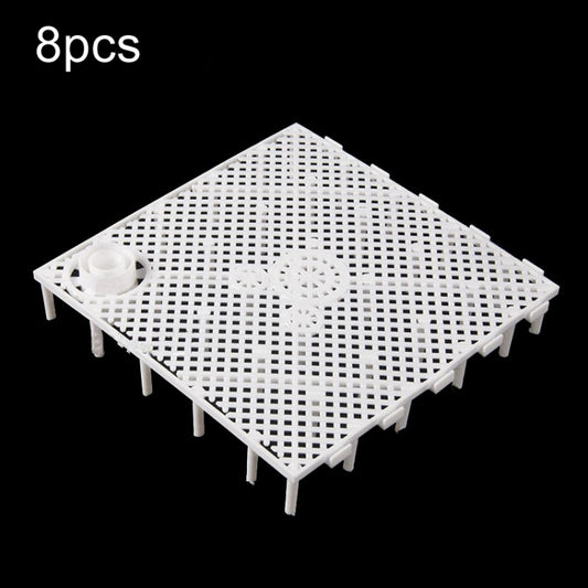 8pcs Fish Tank Bottom Filter Board Sand Mat(White Socket) - Filters & Accessories by buy2fix | Online Shopping UK | buy2fix