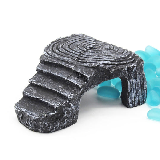Large Turtle Aquascape Climbing Platform Reptile Hiding Cave Three Legged Turtle Platform