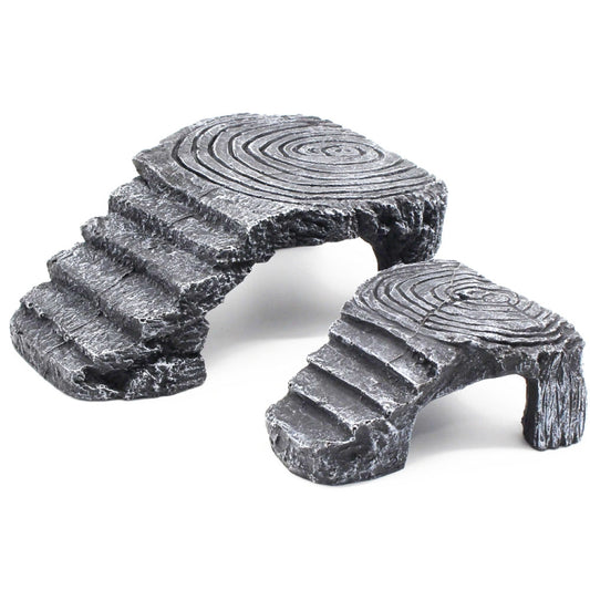 Large Turtle Aquascape Climbing Platform Reptile Hiding Cave Three Legged Turtle Platform - Reptile Supplies by buy2fix | Online Shopping UK | buy2fix