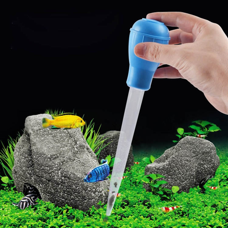 Small Fish Tank Water Change Suction Pooper Manual Mini Suction Tube(Blue) - Cleaning Tools by buy2fix | Online Shopping UK | buy2fix