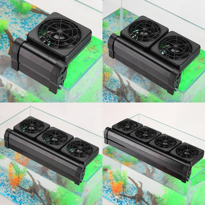 Fish Tank Cooling Fan Cooling Silent Aquarium Fan, Specification: 1 Head EU Plug - Fish Tanks & Accessories by buy2fix | Online Shopping UK | buy2fix