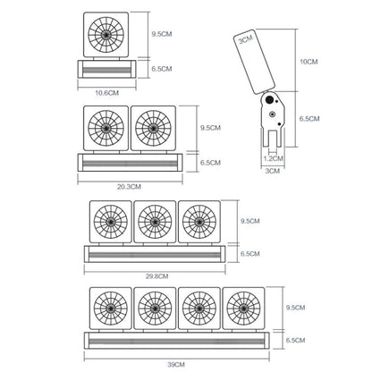 Fish Tank Cooling Fan Cooling Silent Aquarium Fan, Specification: 3 Head EU Plug - Fish Tanks & Accessories by buy2fix | Online Shopping UK | buy2fix