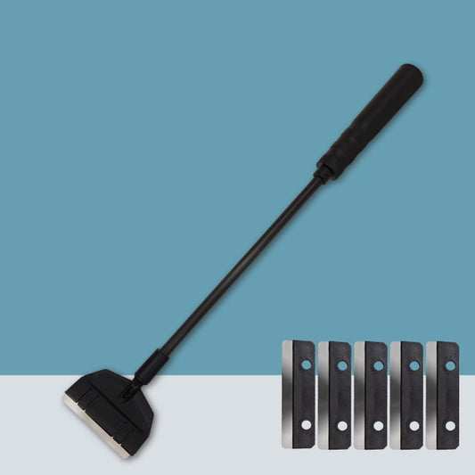 33cm 1 Section+5 Blades Fish Tank Algae Scraper Widen Aquarium Long Handle Scraper(Black) - Cleaning Tools by buy2fix | Online Shopping UK | buy2fix