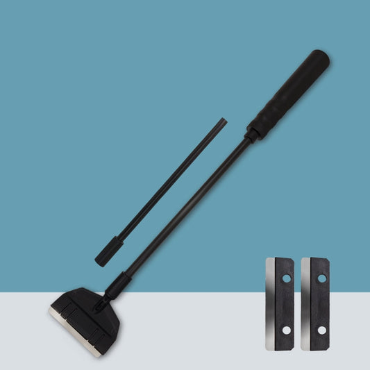 53cm 2 Section+2 Blades Fish Tank Algae Scraper Widen Aquarium Long Handle Scraper(Black) - Cleaning Tools by buy2fix | Online Shopping UK | buy2fix