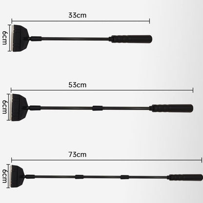 73cm 3 Section Fish Tank Algae Scraper Widen Aquarium Long Handle Scraper(Black) - Cleaning Tools by buy2fix | Online Shopping UK | buy2fix