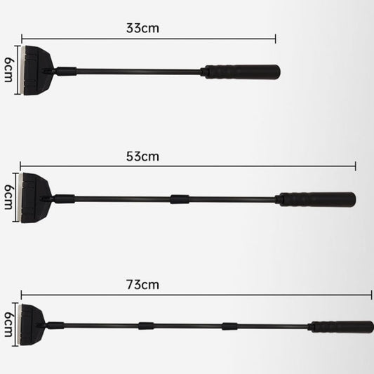 73cm 3 Section+5 Blades Fish Tank Algae Scraper Widen Aquarium Long Handle Scraper(Black) - Cleaning Tools by buy2fix | Online Shopping UK | buy2fix