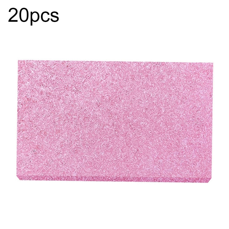 20pcs Remove Tin Solder Bubble Sponge Phone Repair Soldering Iron Cleaning Sponge(Pink) - Others by buy2fix | Online Shopping UK | buy2fix