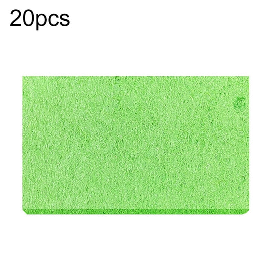 20pcs Remove Tin Solder Bubble Sponge Phone Repair Soldering Iron Cleaning Sponge(Green)