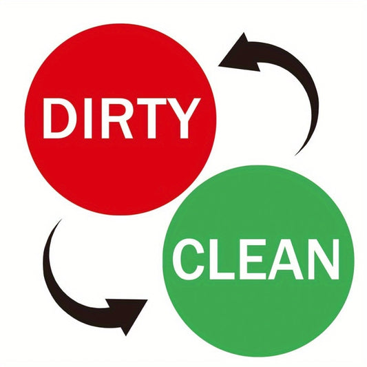 Dishwasher Round Magnet Clean Dirty Sign Double-Sided Dishwasher Magnet Cover(Red Green) - Dish Washers & Accessories by buy2fix | Online Shopping UK | buy2fix