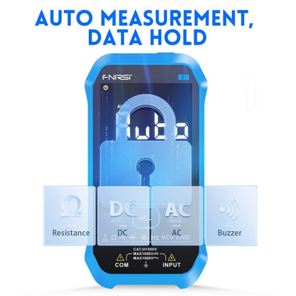 FNIRSI S1 Digital High Precision Fully Automatic Digital Multimeter(Blue) - Digital Multimeter by FNIRSI | Online Shopping UK | buy2fix