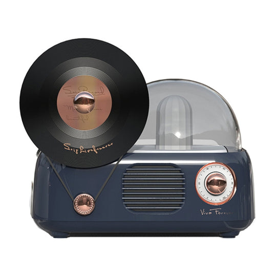 Y02 Retro Vinyl Record Player Wireless Bluetooth Speaker Ambient Light Aromatherapy Bluetooth Audio(Blue) - Desktop Speaker by buy2fix | Online Shopping UK | buy2fix