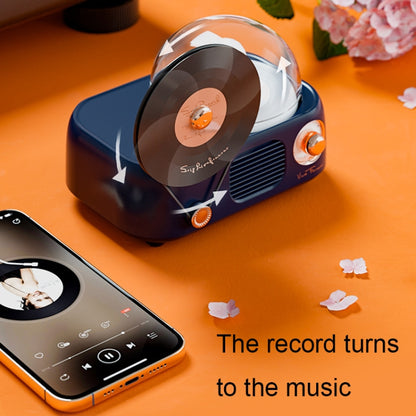 Y02 Retro Vinyl Record Player Wireless Bluetooth Speaker Ambient Light Aromatherapy Bluetooth Audio(White) - Desktop Speaker by buy2fix | Online Shopping UK | buy2fix