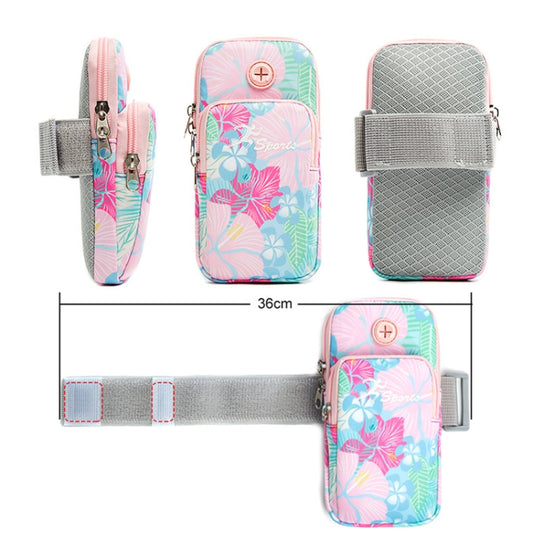 B062 Large Running Mobile Phone Arm Bag Sports Fitness Wrist Bag(Colorful Purple) - 5.5~6.5 inch by buy2fix | Online Shopping UK | buy2fix