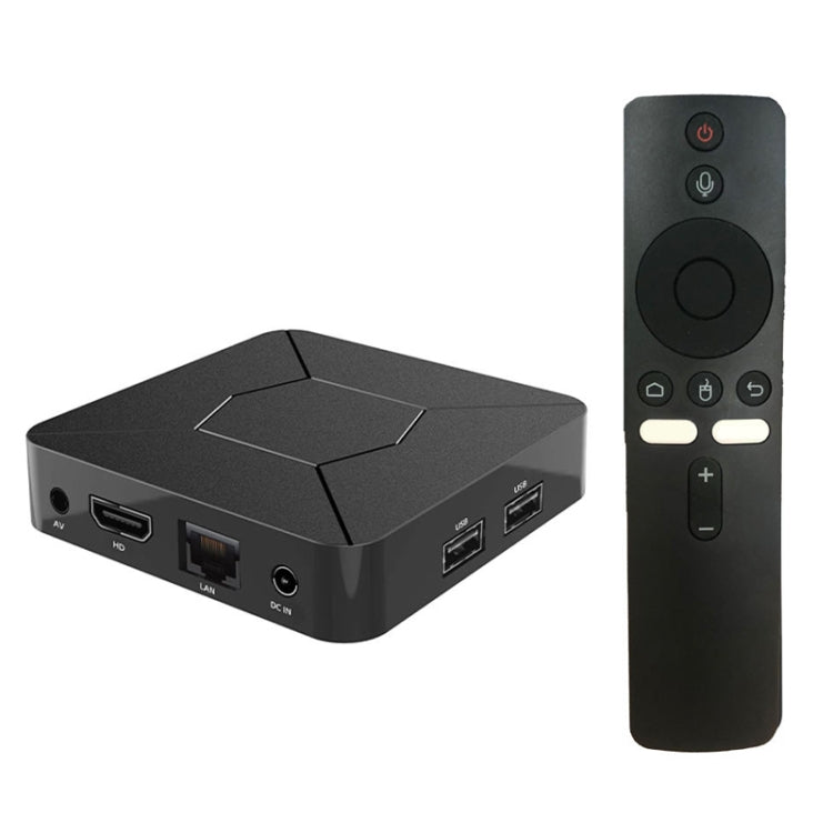 Q5 TV Set-Top Box 2G+8G Dual WiFi+Bluetooth Voice Remote HD Player(AU Plug) by buy2fix