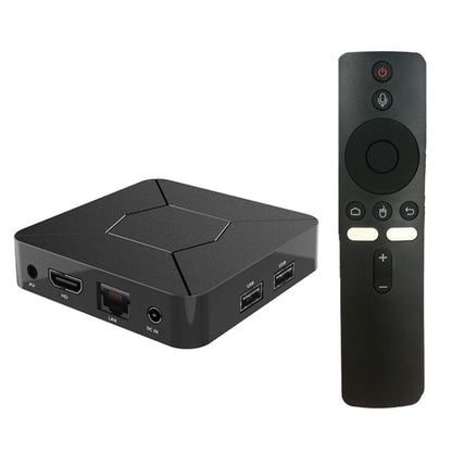 Q5 TV Set-Top Box 2G+8G Dual WiFi+Bluetooth Voice Remote HD Player(EU Plug) by buy2fix