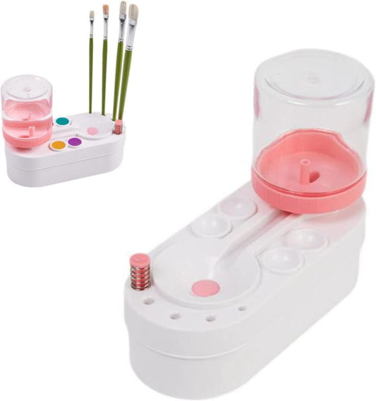 2nd Generation Oil Painting Brush Cleaner Tool with Water Container Paint Pen Washer(Pink) - Art Supplies by buy2fix | Online Shopping UK | buy2fix
