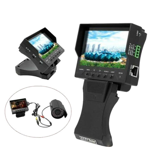 JSK-4300B 4.3 inch Handheld 12V Output Network Cable Monitoring Tester(With UK Plug Power Adapter) by buy2fix