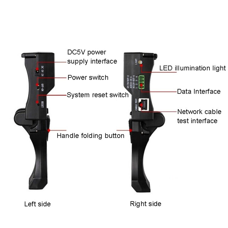 JSK-4300B 4.3 inch Handheld 12V Output Network Cable Monitoring Tester(With EU Plug Power Adapter) by buy2fix