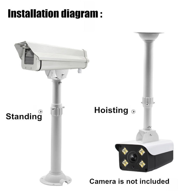 60-120cm Telescopic I-Type Monitoring Bracket Hanging Closed-Circuit Aluminum Alloy Bracket - Mounting Bracket by buy2fix | Online Shopping UK | buy2fix