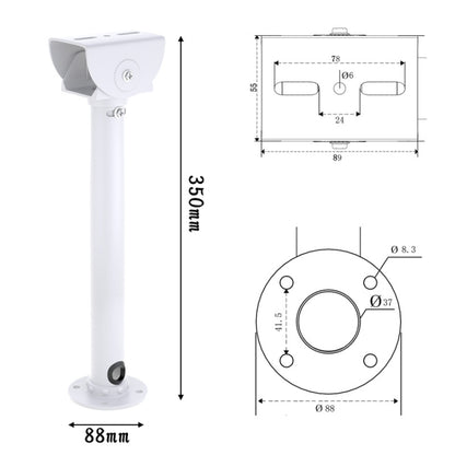 Monitoring Aluminum Alloy Bracket Indoor And Outdoor Universal 35cm Hanging Camera Bracket by buy2fix