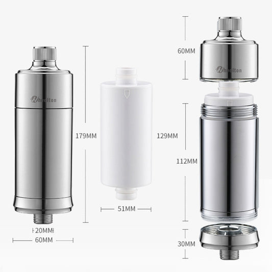 WHEELTON WHT-SF003 Bath Home Water Purifier Shower Water Filter - Shower Head by buy2fix | Online Shopping UK | buy2fix