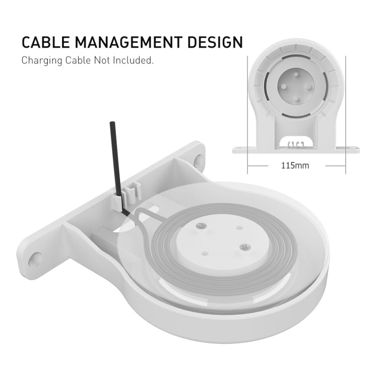For Apple HomePod Mini AhaStyle DD96 Stand Wall Storage Stand(Black) - Speaker Bracket by AhaStyle | Online Shopping UK | buy2fix