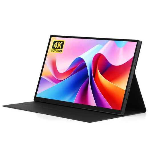 Luckfox 14-Inch 4K Portable Touchscreen Monitor With Magnetic Protective Case 3840x2160 HDR IPS Display, Full Lamination, 10-Point Capacitive Touch(UK Plug)