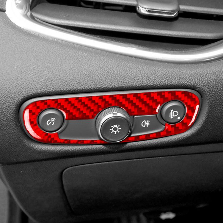 For Chevrolet Malibu 2016-2024 A Model Left-hand Drive Headlight Switch Sticker(Red) - Car Interior Mouldings by buy2fix | Online Shopping UK | buy2fix