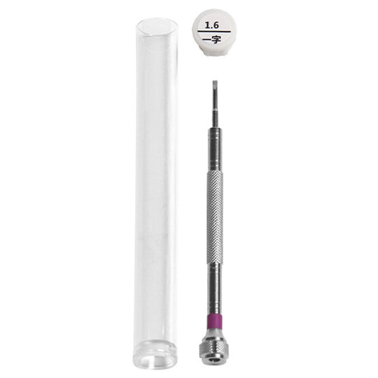 LSD5120 Repair Watch Glasses Stainless Steel Screwdriver Precision Watch Screwdriver Tool 1.6 Straight (Purple)