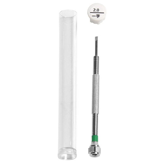 LSD5120 Repair Watch Glasses Stainless Steel Screwdriver Precision Watch Screwdriver Tool 2.0 Straight (Green)