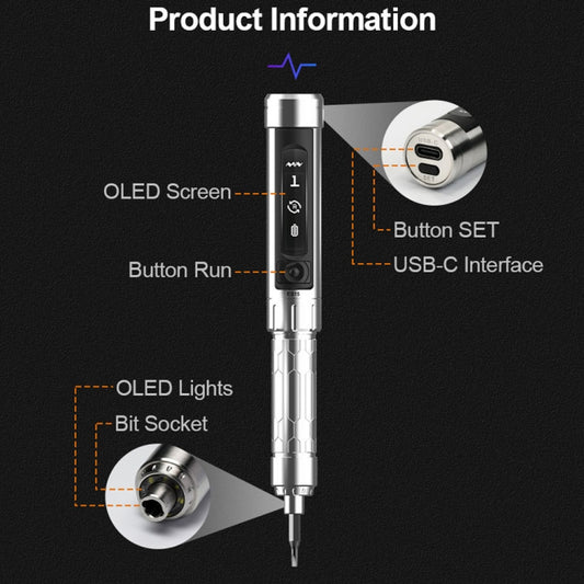 MINIWARE ES15 Electric Screwdriver Repair Tool Dismantling Screw Batch - Screwdriver by MINIWARE | Online Shopping UK | buy2fix